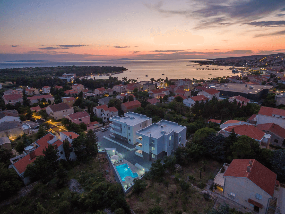 Villa Mel-Mari 6 Apartment mit Pool in Novalja Ansicht 2